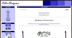 Desktop Screenshot of billsbluegrass.com